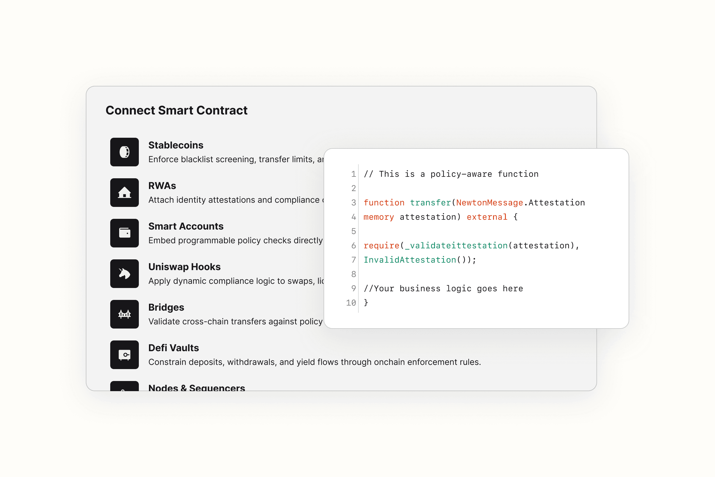 Step 2: Connect smart contract