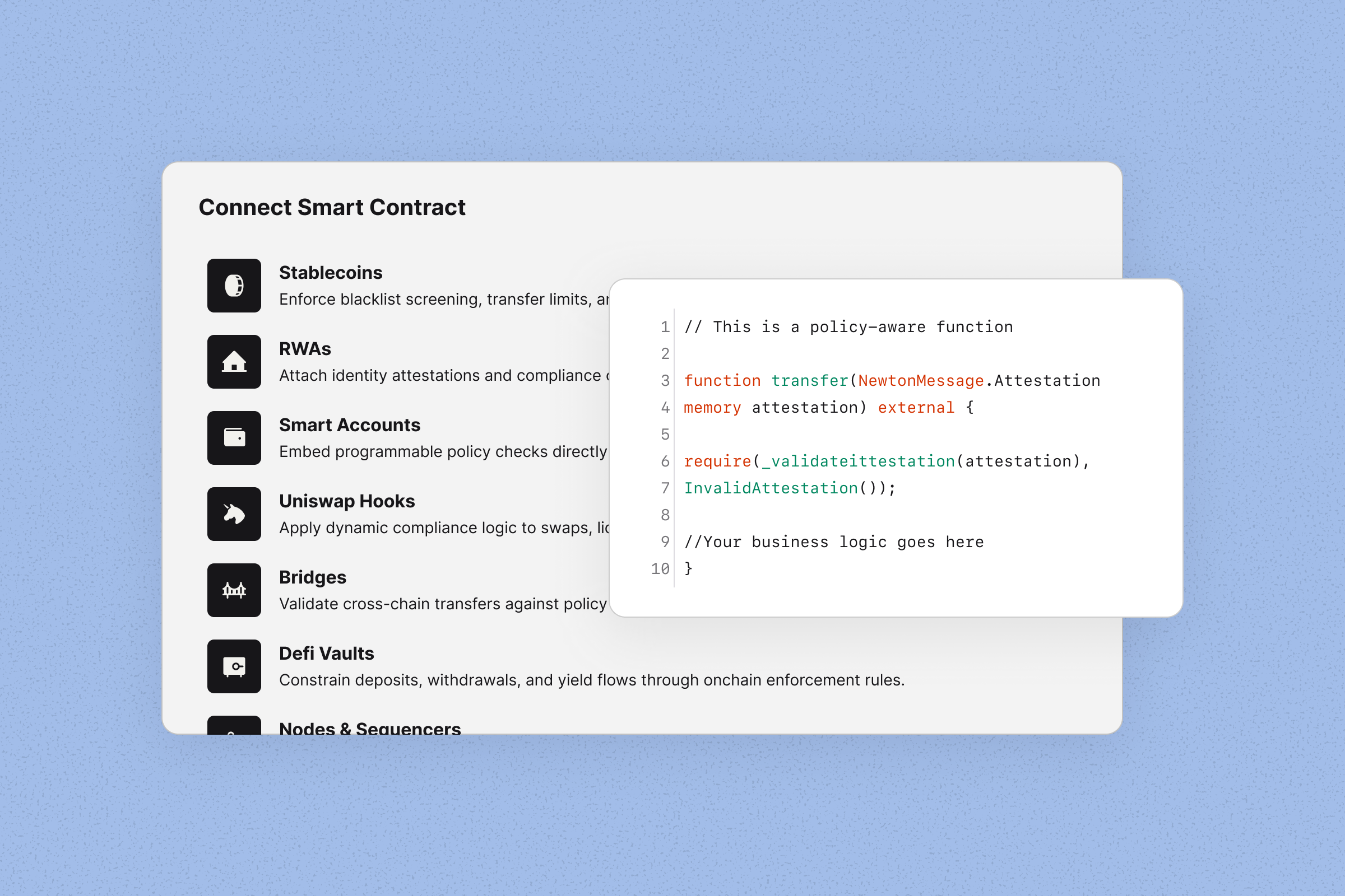 Step 2: Connect smart contract